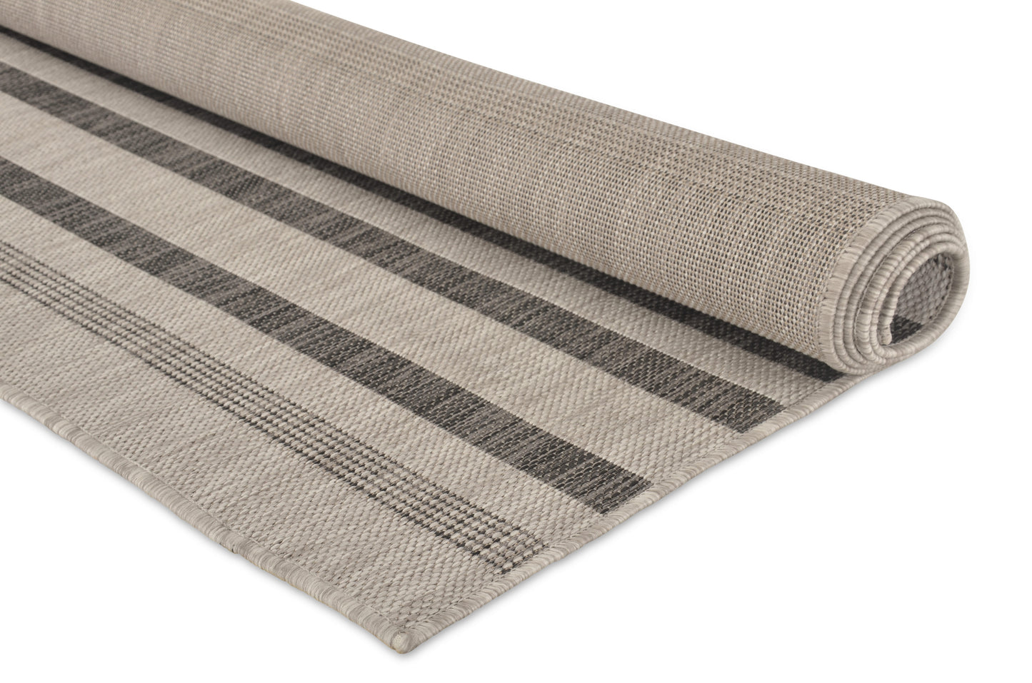 Tappeto disegno a righe grigio per esterni balcone terrazzo - VR1002
