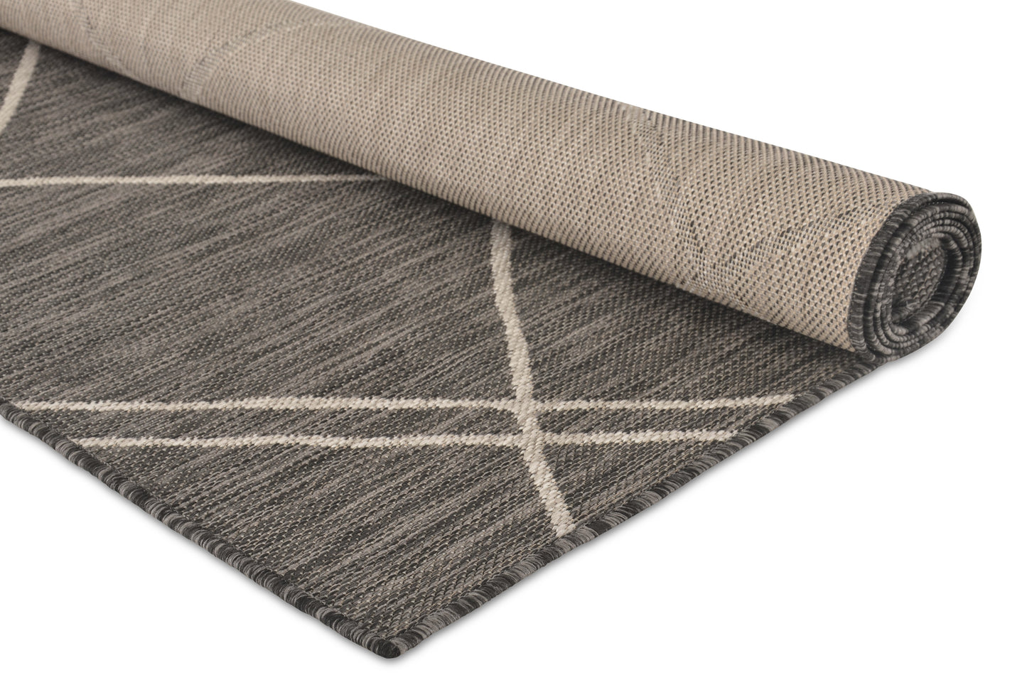 Tappeto outdoor grigio scuro per balcone terrazzo veranda - VR1006