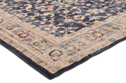Tappeto classico stile persiano tradizionale navy blu - VR5006