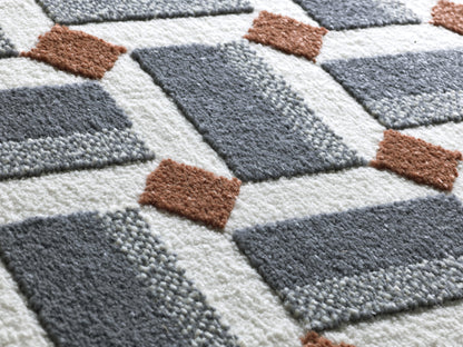 Tappeto blu moderno living salotto- UN2006