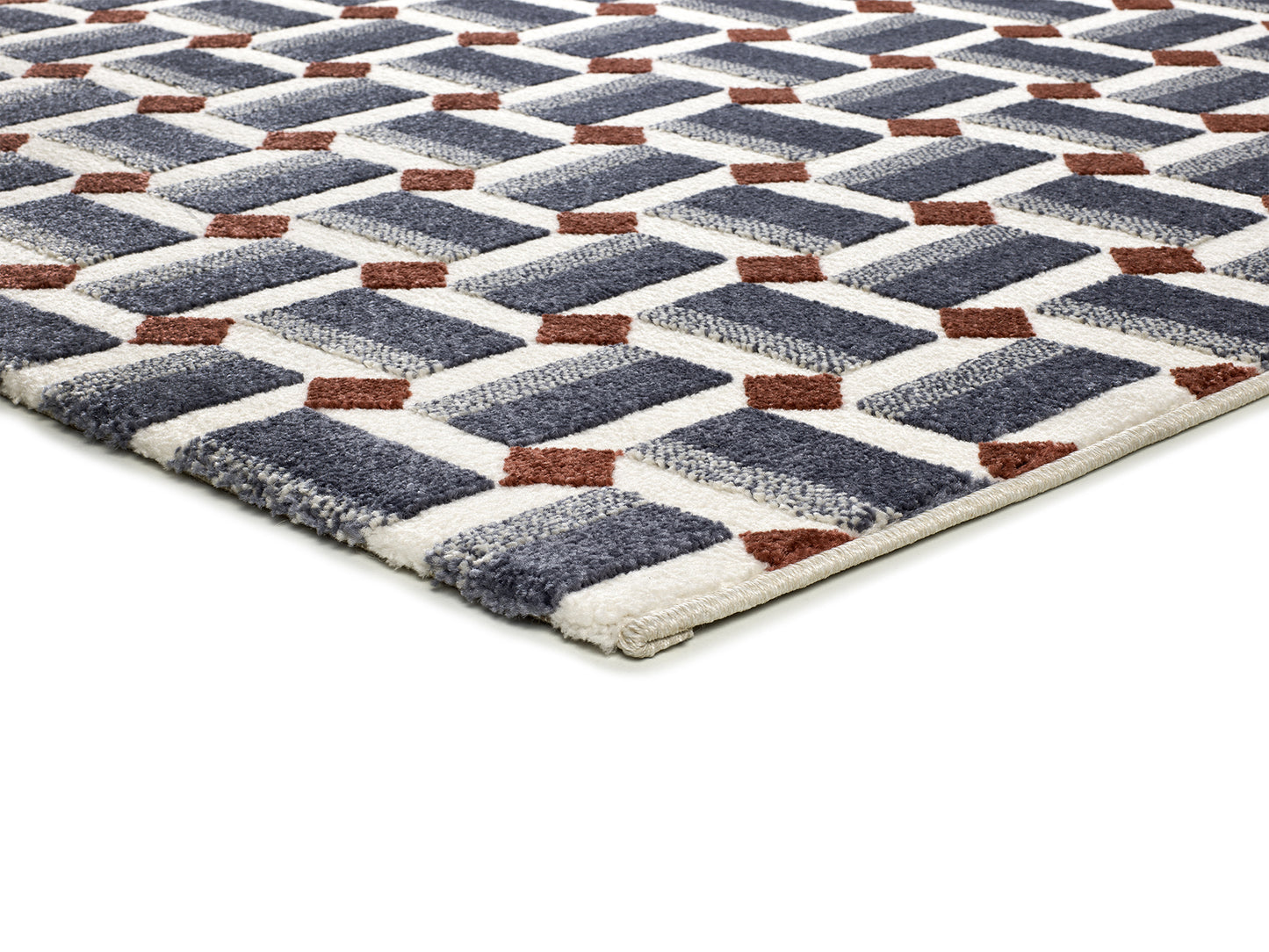 Tappeto blu moderno living salotto- UN2006