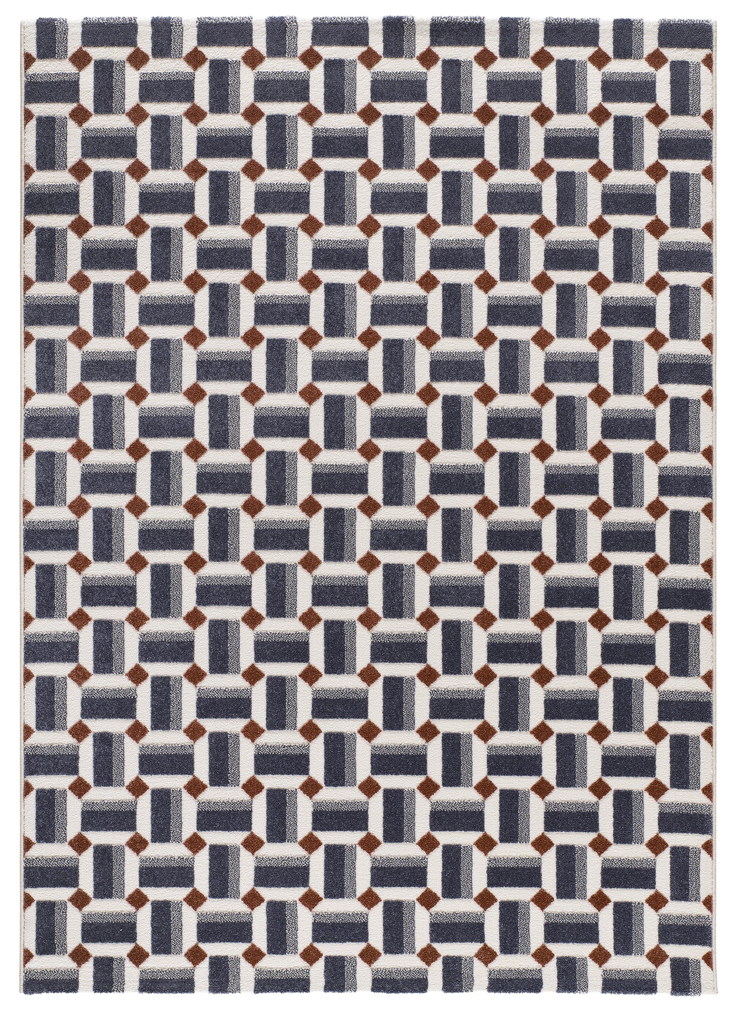 Tappeto blu moderno living salotto- UN2006