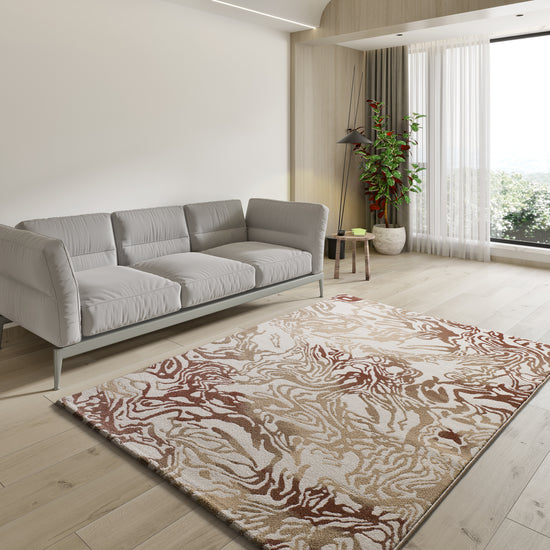 Tappeto moderno terracotta mattone salotto soggiorno moderno - UN2009