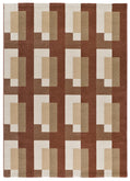 Tappeto casa terracotta mattone salotto soggiorno moderno - UN2091