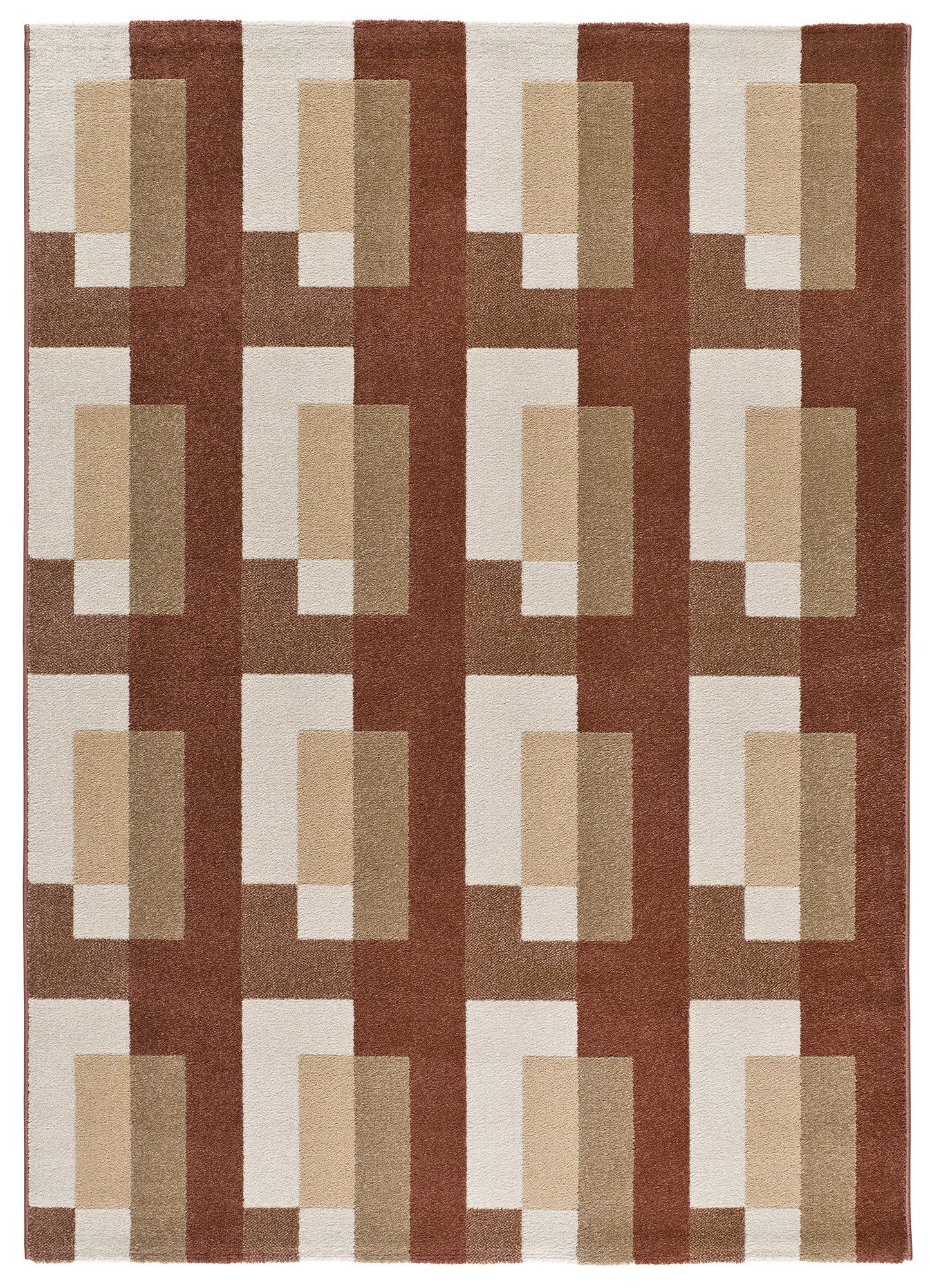 Tappeto casa terracotta mattone salotto soggiorno moderno - UN2091