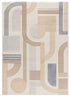 Tappeto moderno geometrico beige panna salotto soggiorno  - UN2011