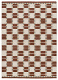 Tappeto soggiorno geometrico colore mattone terracotta  - UN2012