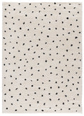Tappeto per camera salotto disegno a pois colore bianco - UN2018
