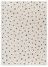 Tappeto per camera salotto disegno a pois colore bianco - UN2018