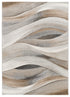 Tappeto per salotto disegno a onde beige multicolore - UN2019