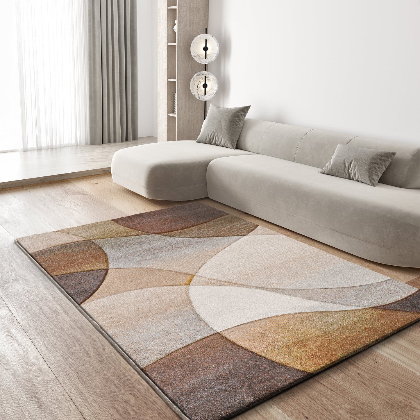 Tappeto per sala moderno disegno multicolore - UN2021