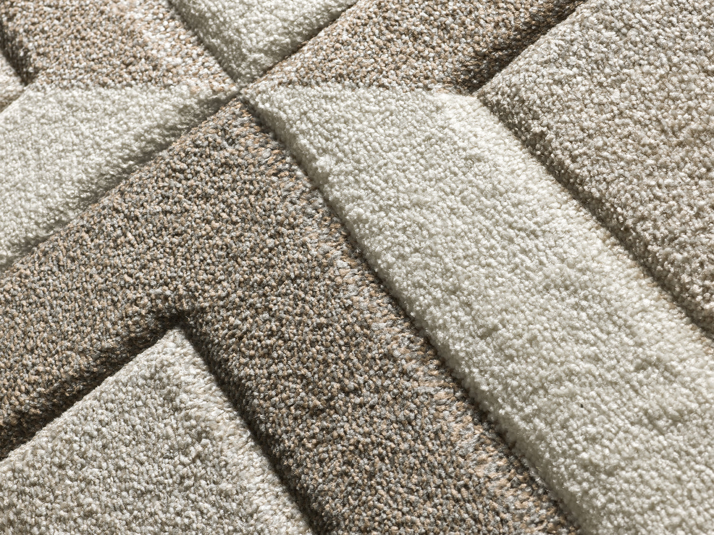Tappeto per salone moderno beige e marrone - UN2087