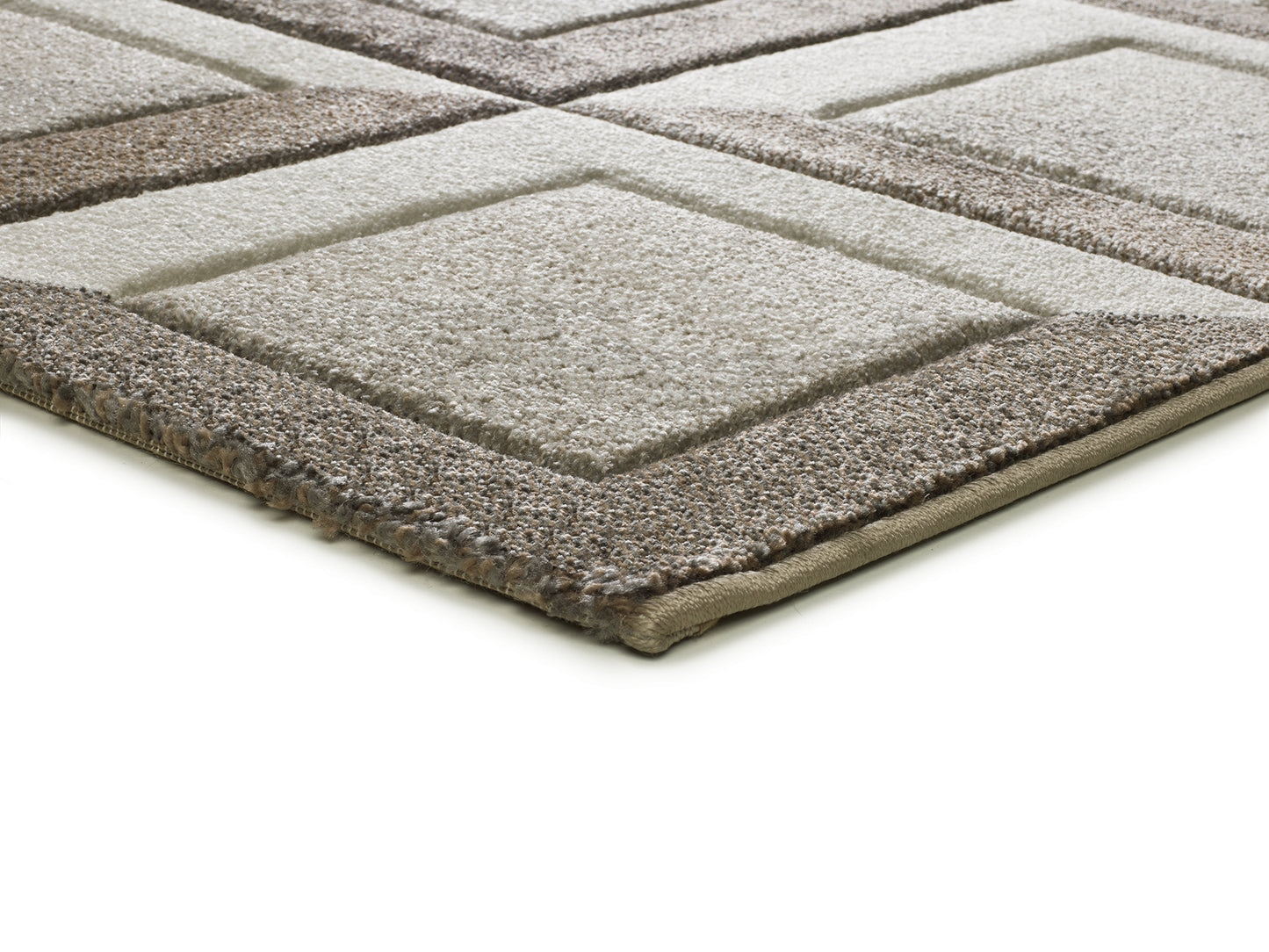 Tappeto per salone moderno beige e marrone - UN2087