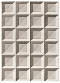 Tappeto per salone moderno beige e marrone - UN2087