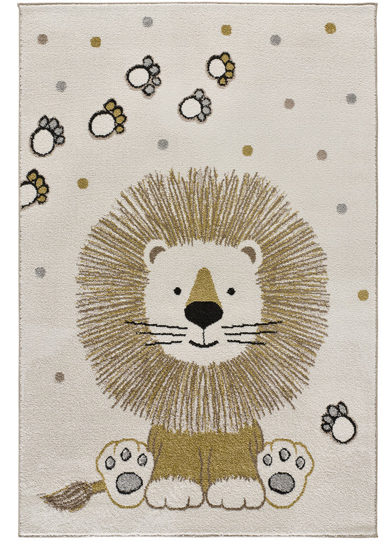 Tappeto cameretta bambini disegno leone bianco - UN6006