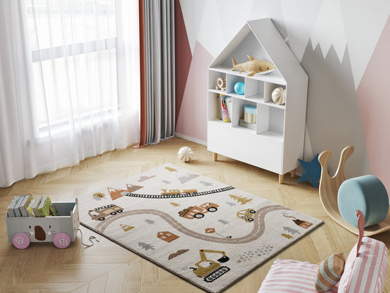 Tappeto cameretta bambini disegno roads multicolore - UN6007