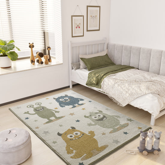 Tappeto cameretta bambini disegno diavoletti multicolore - UN6010