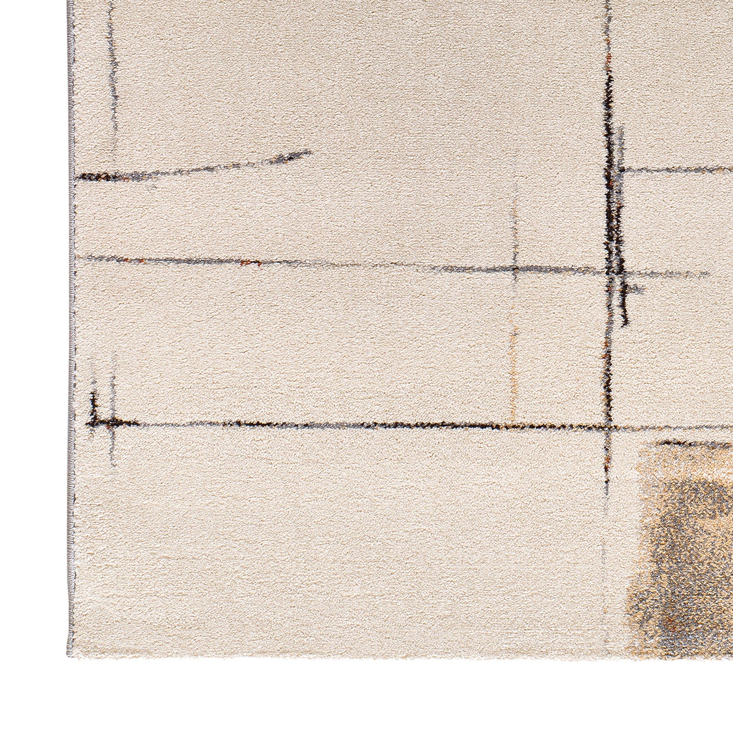 Tappeto arredo moderno disegno astratto beige - UN2022