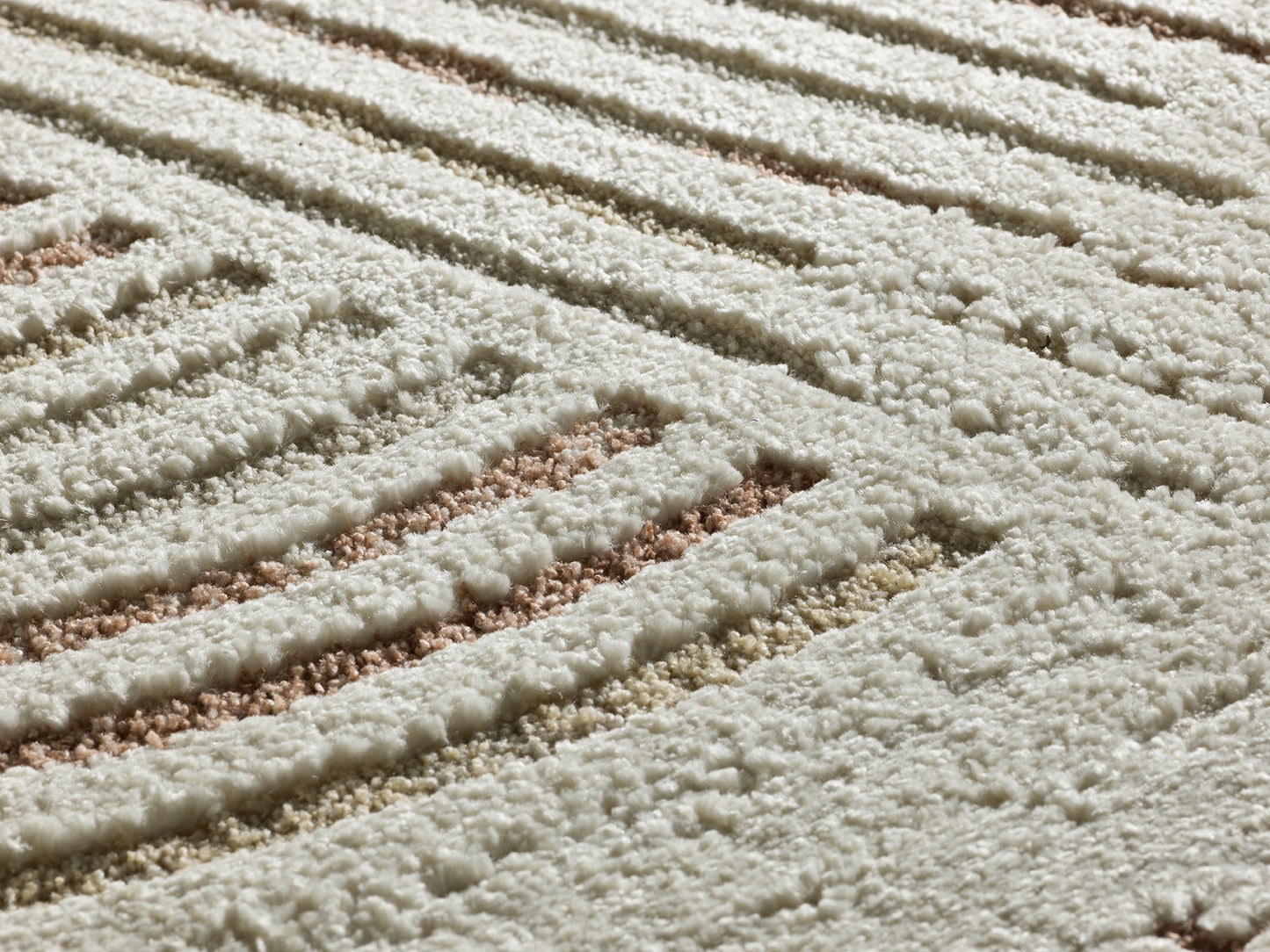 Tappeto sala moderno colore crema multicolore - UN2029