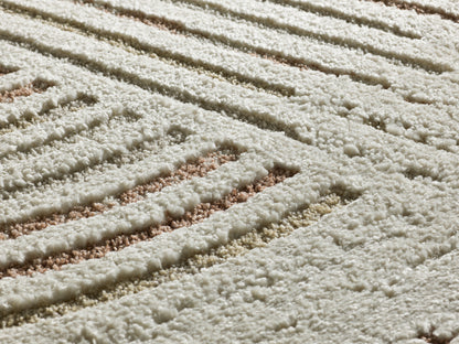 Tappeto sala moderno colore crema multicolore - UN2029