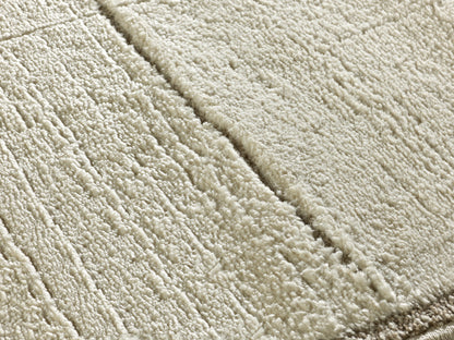 Tappeto moderno sala unicolor crema - UN2030