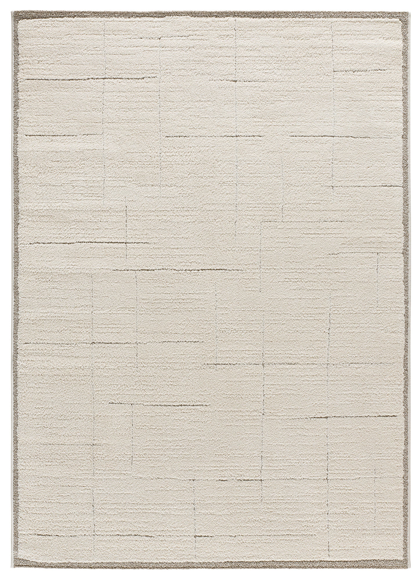 Tappeto moderno sala unicolor crema - UN2030