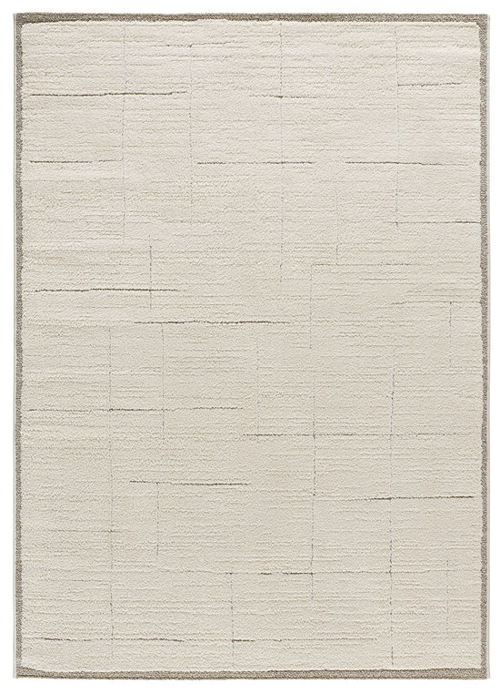 Tappeto moderno sala unicolor crema - UN2030