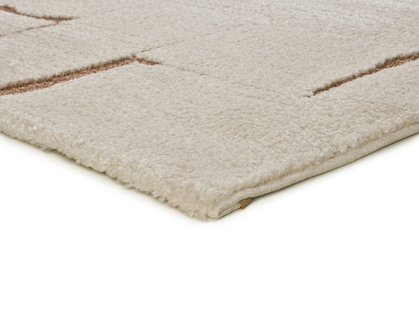 Tappeto design moderno colore crema e mattone - UN2088