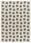 Tappeto moderno marrone crema disegno geometrico- UN2032