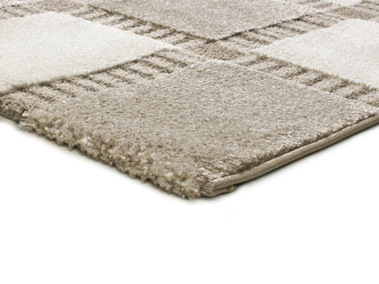 Tappeto moderno beige crema disegno geometrico- UN2031