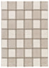 Tappeto moderno beige crema disegno geometrico- UN2031