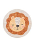 Tappeto rotondo per cameretta bambini disegno leoncino terracotta - UN6013