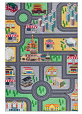 Tappeto lavabile per cameretta bambini disegno circuit multicolore- UN6017