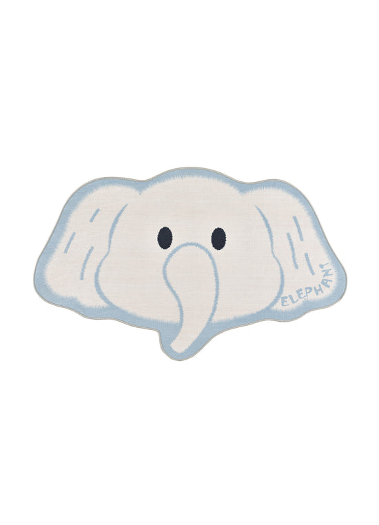 Tappeto lavabile per cameretta bambini disegno elefantino bianco- UN6015