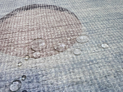 Tappeto lavabile per cameretta bambini disegno nuvola grigio- UN6016