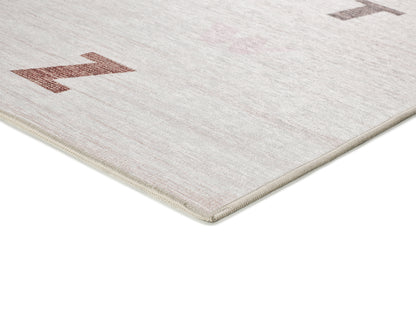 Tappeto lavabile per cameretta bambini disegno alfabeto multicolore- UN6019