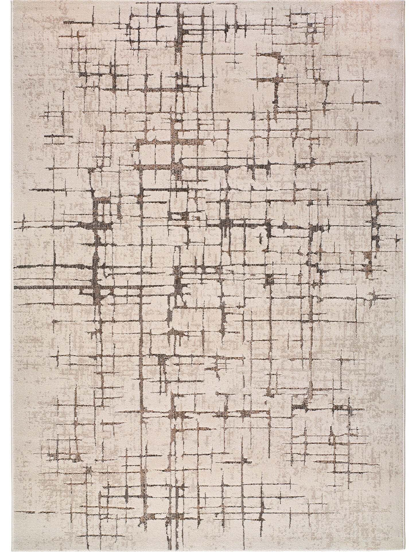 Tappeto etnico contemporaneo crema e beige - UN2084