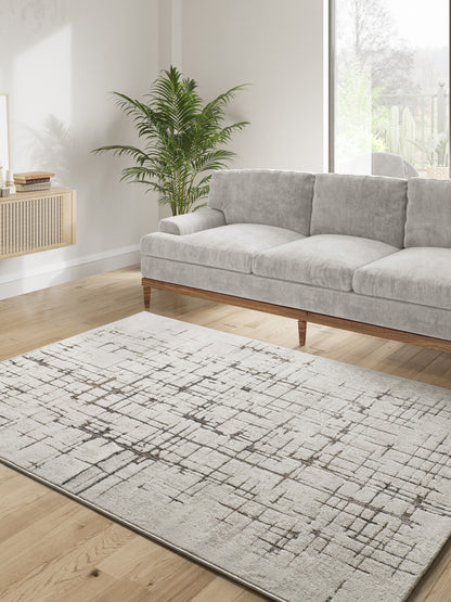 Tappeto etnico contemporaneo crema e beige - UN2084