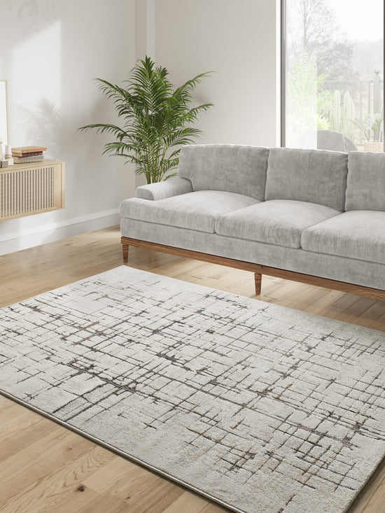 Tappeto etnico contemporaneo crema e beige - UN2084