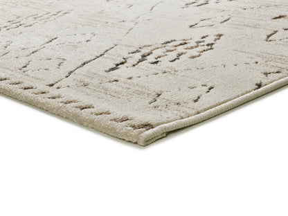 Tappeto nomade tribale moderno crema e beige - UN2086