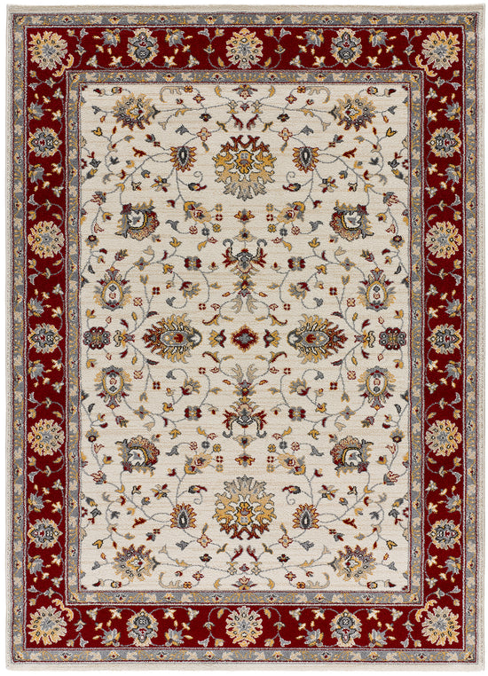 Tappeto persiano tradizionale crema rosso - UN5008