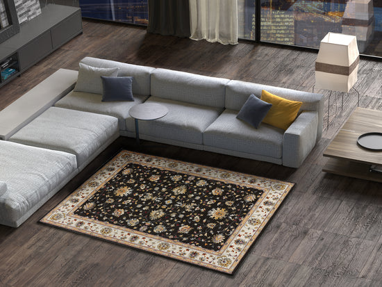Tappeto persiano tradizionale grigio antracite - UN5009
