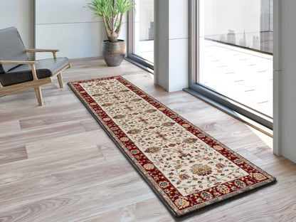 Tappeto persiano tradizionale crema rosso - UN5008