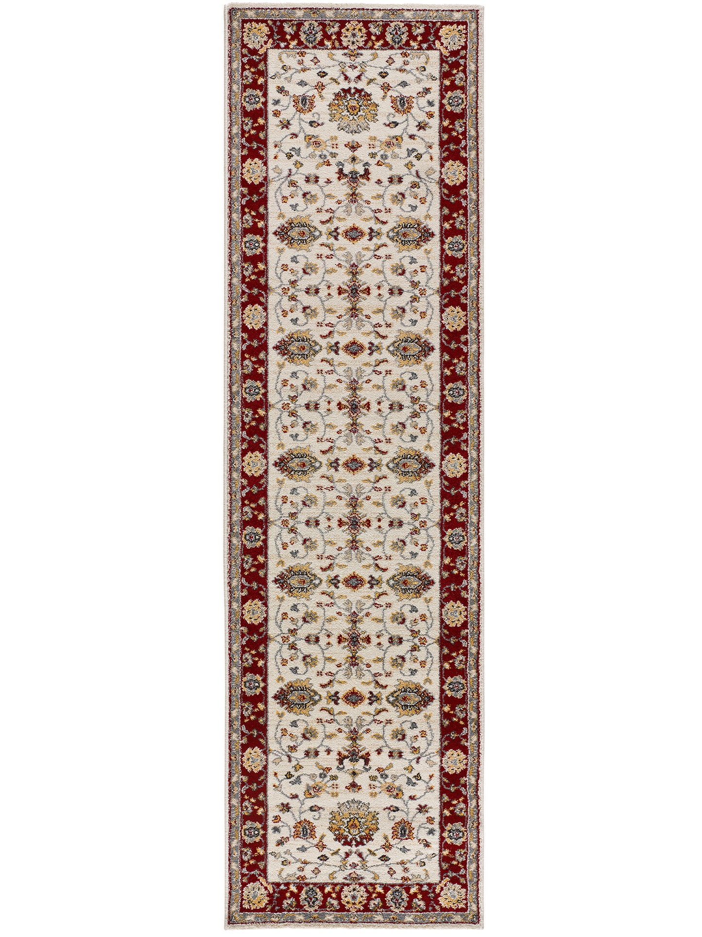 Tappeto persiano tradizionale crema rosso - UN5008