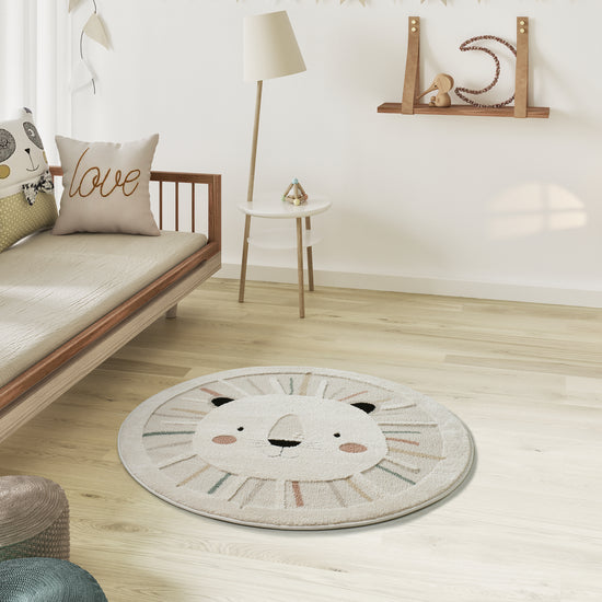 Tappeto rotondo per cameretta bambini multicolore- UN6020