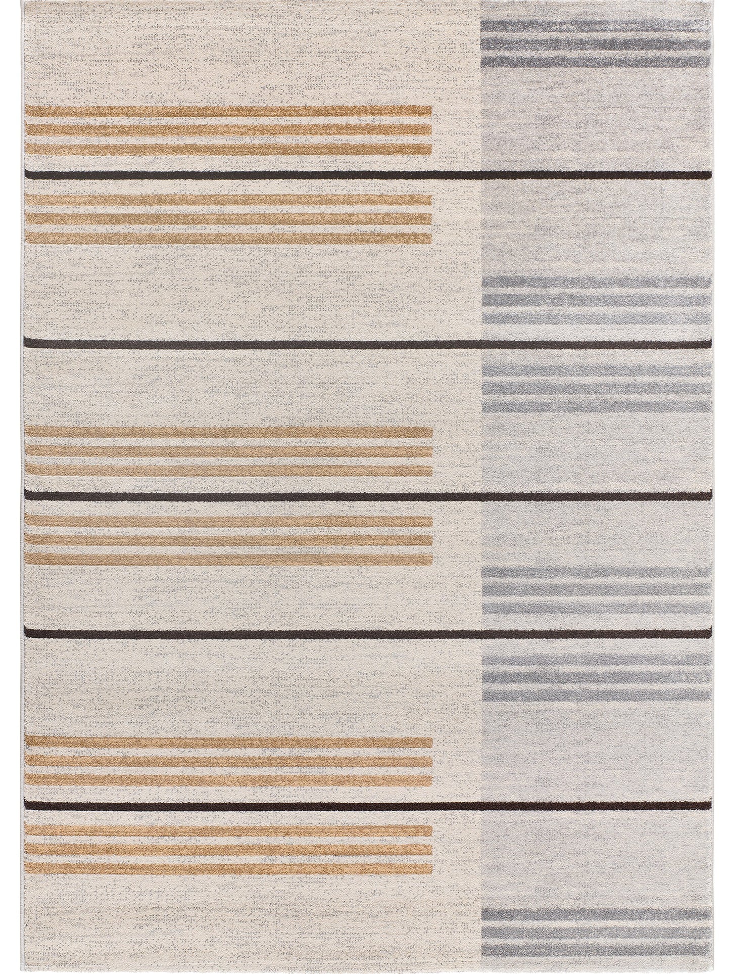 Tappeto soggiorno elegante linee geometriche grigio e beige - UN2082