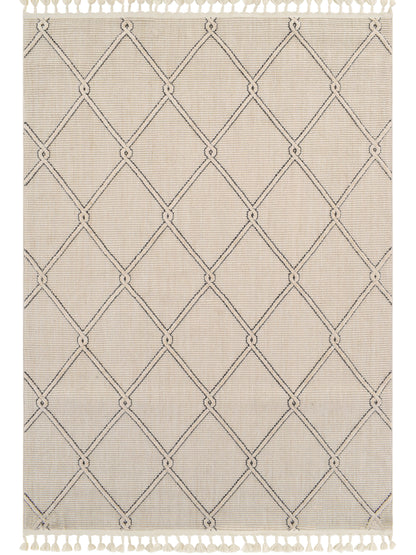 Tappeto etnico moderno color crema - VR2014