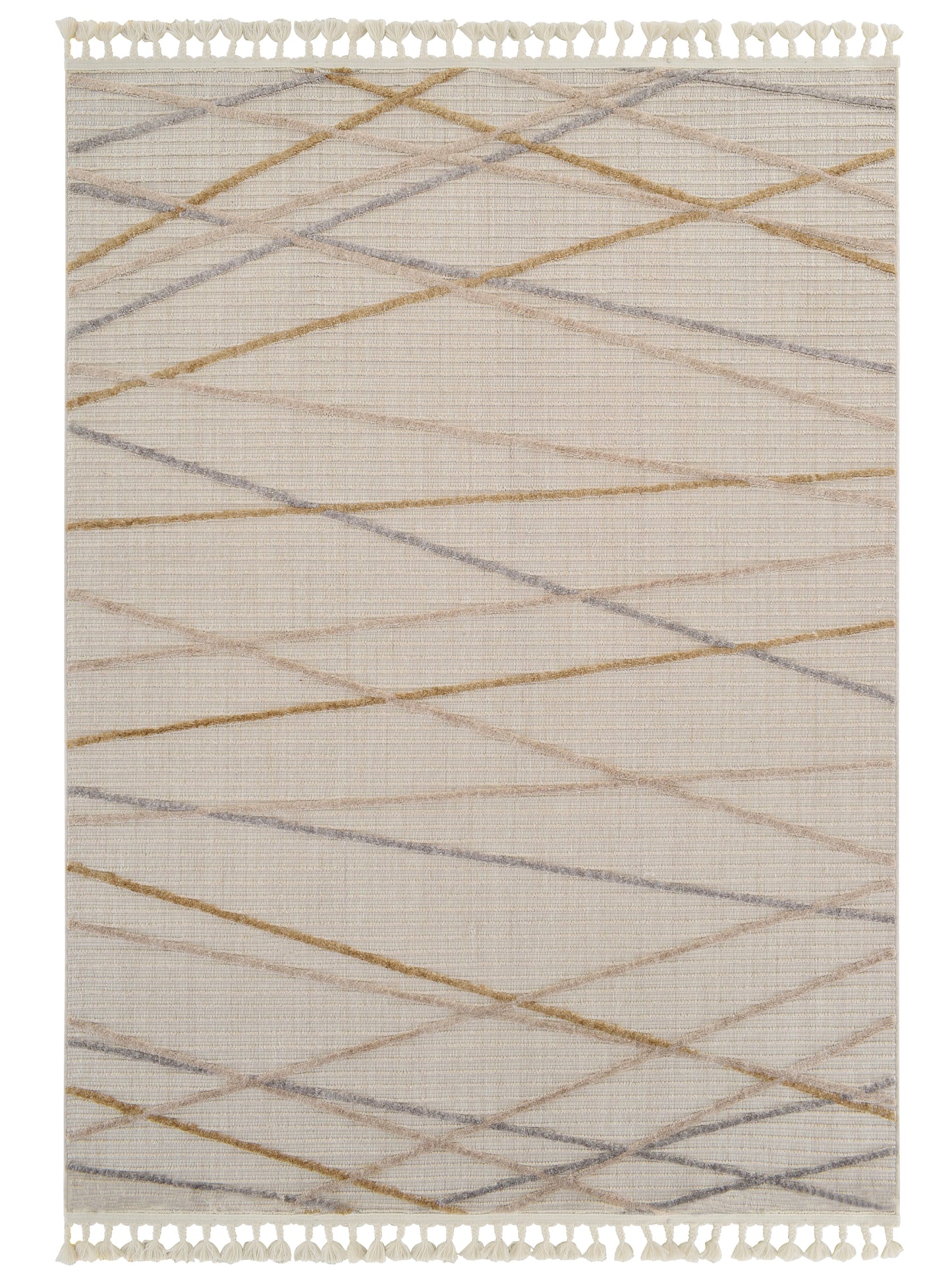 Tappeto etnico moderno color avorio crema - VR2017