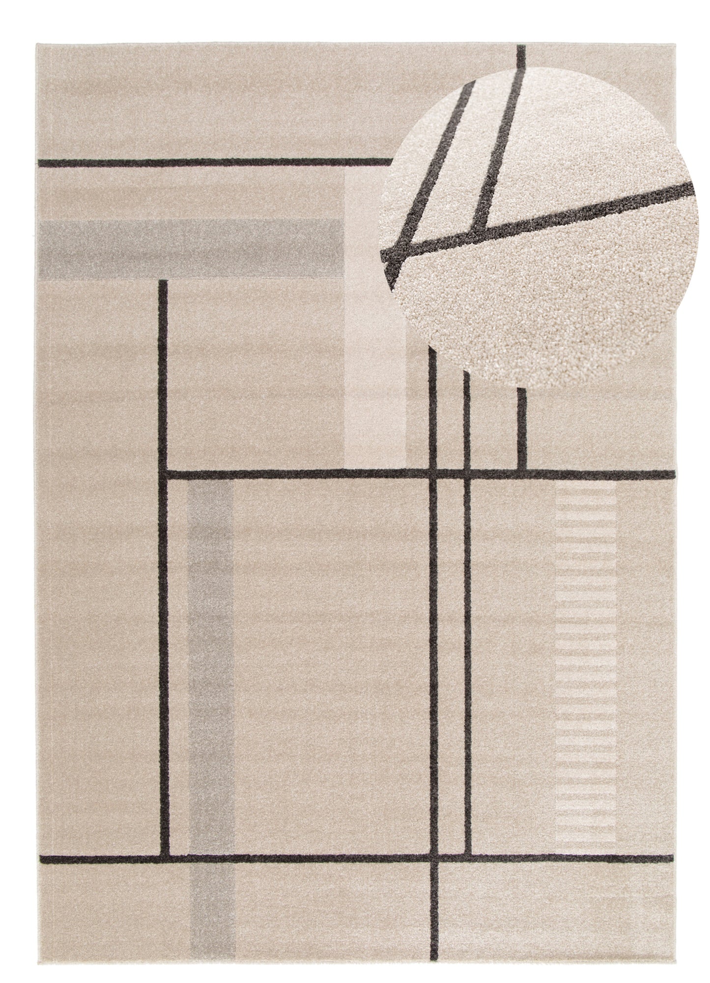 Tappeto soggiorno salotto beige - UN2036