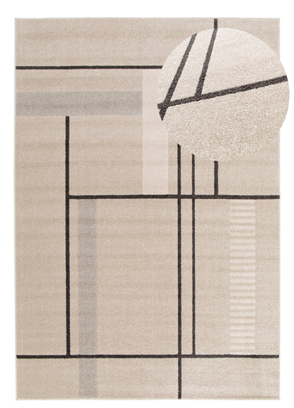 Tappeto soggiorno salotto beige - UN2036